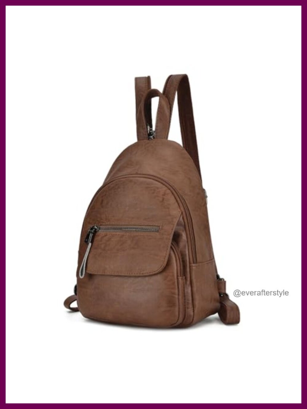 Small Backpack Purse for Women Convertible Sling Bag PU Leather Anti Theft